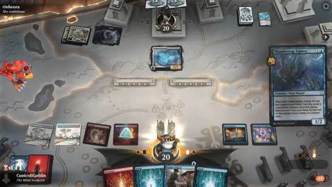 Watch MTG Arena Video Replay - Izzet Midrange by CunicoliGoblin VS Azorius Aggro by rinheora - Alchemy Play
