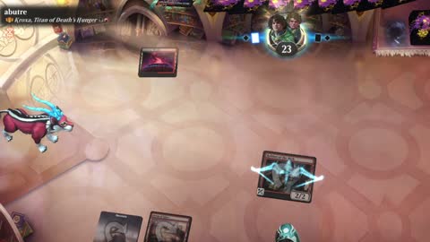 Watch MTG Arena Video Replay - Alesha, Who Laughs at Fate by saitama VS Kroxa, Titan of Death's Hunger by abutre - Historic Brawl