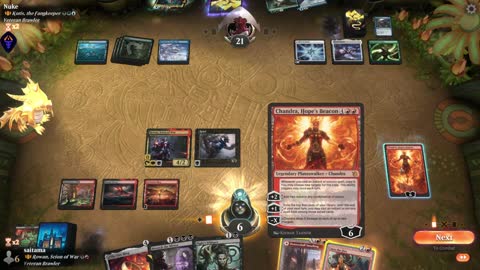 Watch MTG Arena Video Replay - Rowan, Scion of War by saitama VS Kotis, the Fangkeeper by Nuke - Historic Brawl