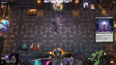 Watch MTG Arena Video Replay - Mono Black Aggro by CunicoliGoblin VS Mono Red Aggro by MarimoN - Alchemy Play
