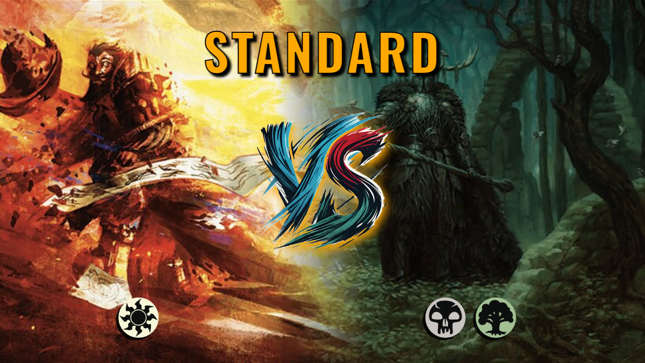 Watch MTG Arena Standard Video - Mono White Midrange by Namakai VS Golgari Aggro by RoseAlarm - 0e8934