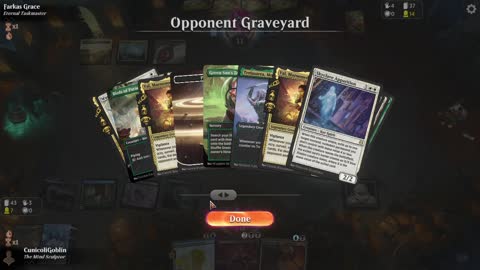 Watch MTG Arena Video Replay - Dimir Midrange by CunicoliGoblin VS Naya Aggro by Farkas Grace - Traditional Historic Play