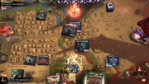 Watch MTG Arena Video Replay - Alesha, Who Laughs at Fate by saitama VS Yawgmoth, Thran Physician by NicolBolas77 - Historic Brawl