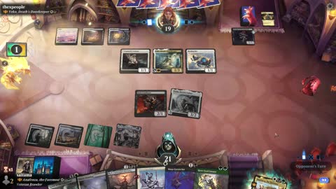 Watch MTG Arena Video Replay - Anafenza, the Foremost by saitama VS Veko, Death's Doorkeeper by thexpeople - Historic Brawl