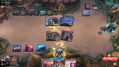 Watch MTG Arena Video Replay - Izzet Midrange by DamienF16 VS Bant Midrange by 29dukes - Premier Draft
