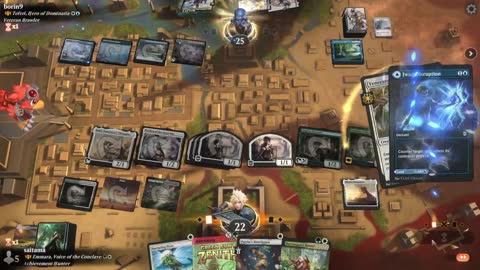 Watch MTG Arena Video Replay - Emmara, Voice of the Conclave by saitama VS Teferi, Hero of Dominaria by borin9 - Historic Brawl