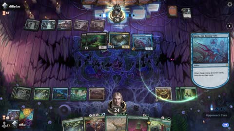 Watch MTG Arena Video Replay - Simic Midrange by utku VS Dimir Midrange by dillydae - Standard Ranked