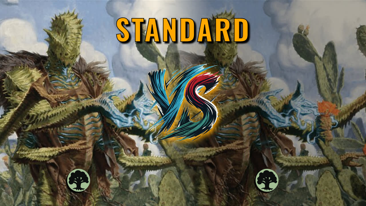 Watch MTG Arena Standard Video - Mono Green Aggro by CunicoliGoblin VS Mono Green Aggro by andenos - e57ef7