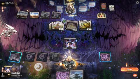 Watch MTG Arena Video Replay - Mono Black Midrange by Numbskull VS Mono White Midrange by FriarTuck - Traditional Standard Ranked