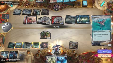 Watch MTG Arena Video Replay - Simic Control by Hawk Atankewo VS Jeskai Midrange by RipperRoo - Historic Ranked