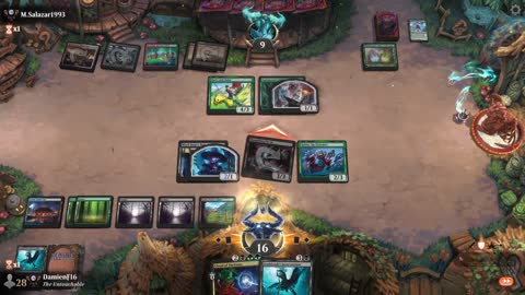 Watch MTG Arena Video Replay - Sultai Midrange by DamienF16 VS Naya Aggro by M.Salazar1993 - Premier Draft
