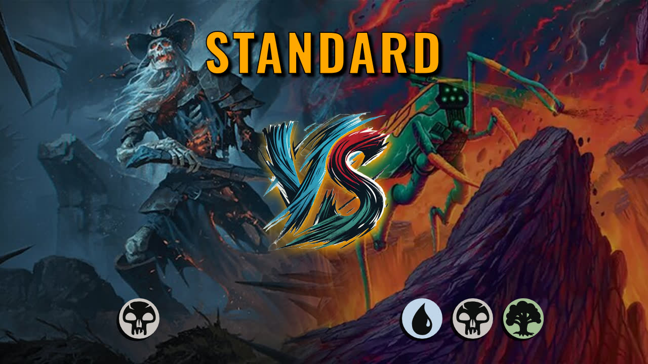 Watch MTG Arena Standard Video - Mono Black Aggro by Numbskull VS Sultai Aggro by ReversalWizrd - bf5cfb