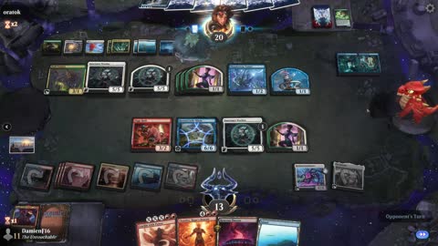 Watch MTG Arena Video Replay - Grixis Midrange by DamienF16 VS WUBG Midrange by oratok - Chromatic Cube Draft