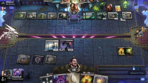 Watch MTG Arena Video Replay - Orzhov Midrange by Numbskull VS WUBG Control by Alinnene - Traditional Standard Ranked