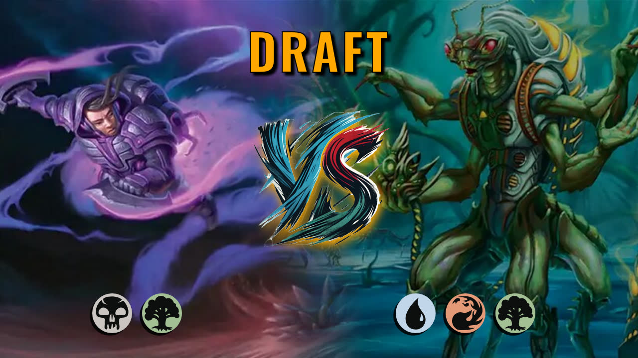 Watch MTG Arena Draft Video - Golgari Midrange by DamienF16 VS Temur Aggro by Sisyfos - 412e6a