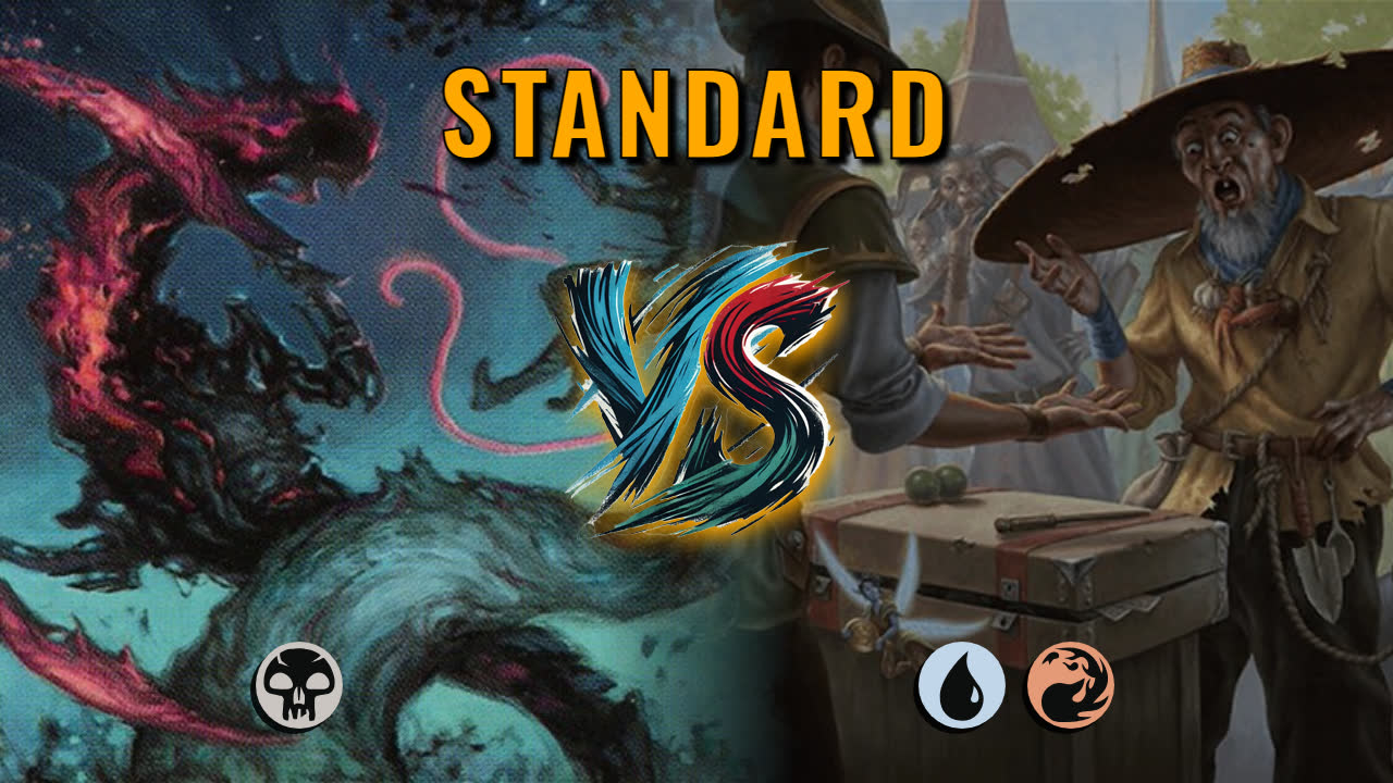 Watch MTG Arena Standard Video - Mono Black Aggro by Numbskull VS Izzet Control by ahowells1993 - 7744a9