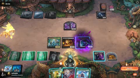 Watch MTG Arena Video Replay - Sultai Midrange by saitama VS Dimir Midrange by devin - Premier Draft