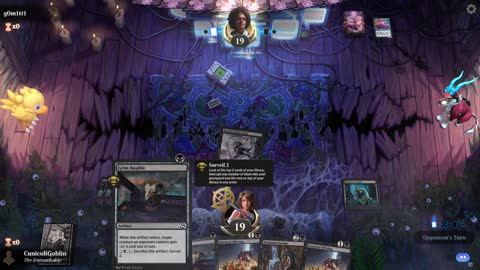 Watch MTG Arena Video Replay - Mono Black Aggro by CunicoliGoblin VS Mono Blue Aggro by g0m1tt1 - MWM Standard Pauper