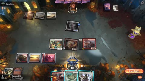 Watch MTG Arena Video Replay - Boros Midrange by DamienF16 VS Boros Midrange by DarkMoo - Premier Draft