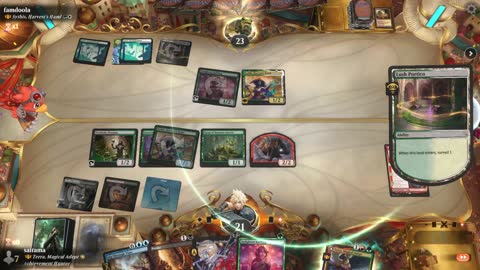 Watch MTG Arena Video Replay - Terra, Magical Adept by saitama VS Sythis, Harvest's Hand by famdoola - Historic Brawl