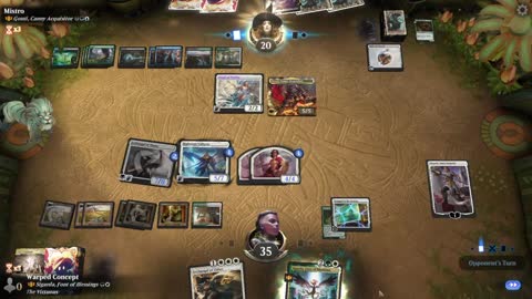 Watch MTG Arena Video Replay - Sigarda, Font of Blessings by Warped Concept VS Gonti, Canny Acquisitor by Mistro - Historic Brawl