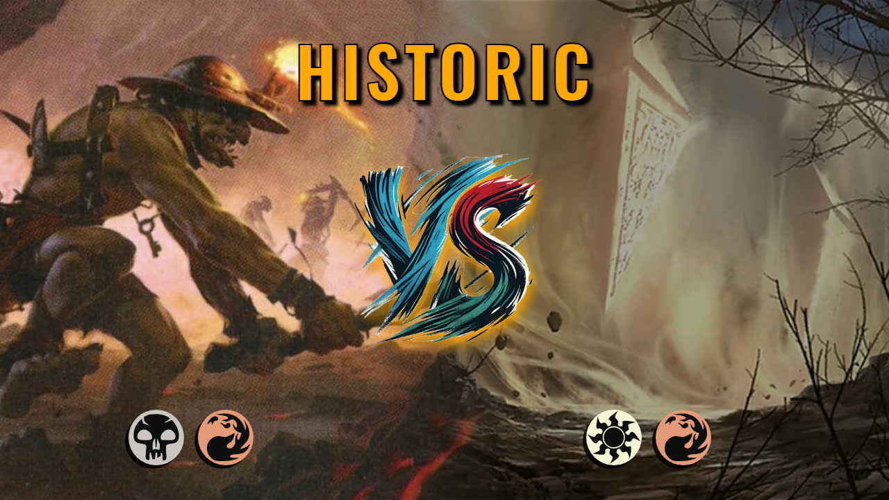 Watch MTG Arena Historic Video - Rakdos Aggro by CunicoliGoblin VS Boros Midrange by RamirO - 045a8a