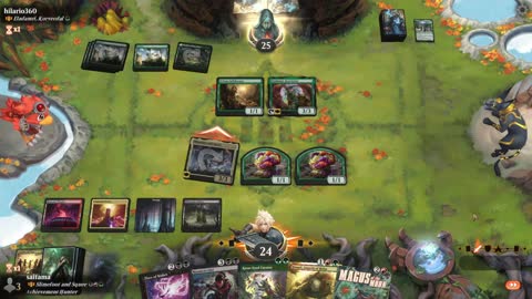 Watch MTG Arena Video Replay - Slimefoot and Squee by saitama VS Eladamri, Korvecdal by hilario360 - Historic Brawl