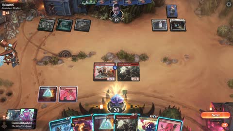 Watch MTG Arena Video Replay - Izzet Midrange by CunicoliGoblin VS Bant Midrange by Haku007 - Standard Event