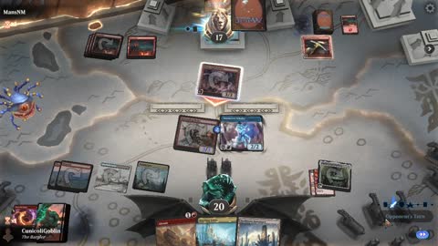Watch MTG Arena Video Replay - Temur Cauldron by CunicoliGoblin VS Mono Red Aggro by MansNM - Standard Play