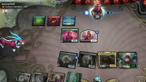 Watch MTG Arena Video Replay - Thalia and The Gitrog Monster by saitama VS Sarkhan Unbroken by Atreyu7610 - Historic Brawl