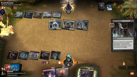 Watch MTG Arena Video Replay - Rowan, Scion of War by saitama VS Hylda of the Icy Crown by BraulioKazuma - Historic Brawl