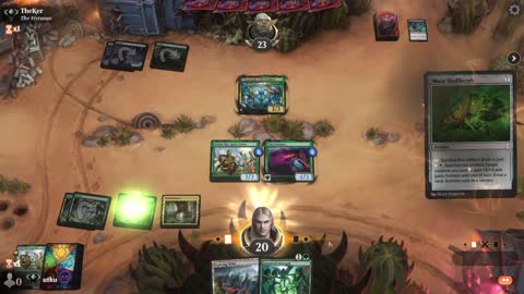 Watch MTG Arena Video Replay - Mono Green Aggro by utku VS Golgari Midrange by TheKer - Standard Ranked