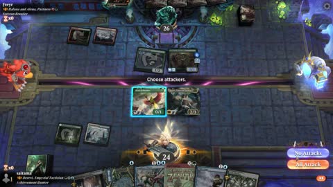 Watch MTG Arena Video Replay - Derevi, Empyrial Tactician by saitama VS Halana and Alena, Partners by Freyr - Historic Brawl