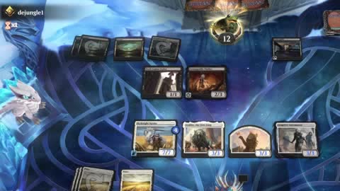Watch MTG Arena Video Replay - Mono White Aggro by Khat VS Mono Black Midrange by dejungle1 - Explorer Ranked