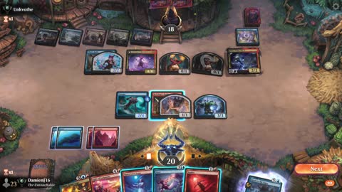 Watch MTG Arena Video Replay - Izzet Midrange by DamienF16 VS Grixis Aggro by Unkvothe - Premier Draft