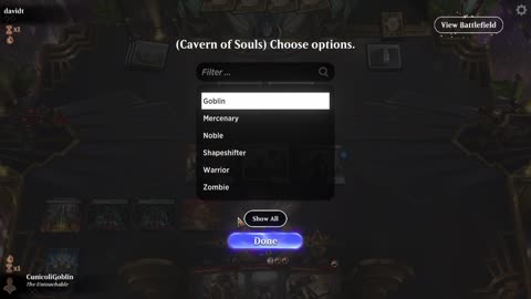 Watch MTG Arena Video Replay - Rakdos Aggro by CunicoliGoblin VS Mono White Midrange by davidt - Traditional Historic Play