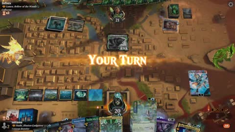 Watch MTG Arena Video Replay - Nashi, Illusion Gadgeteer by saitama VS Lumra, Bellow of the Woods by Infinix - Historic Brawl