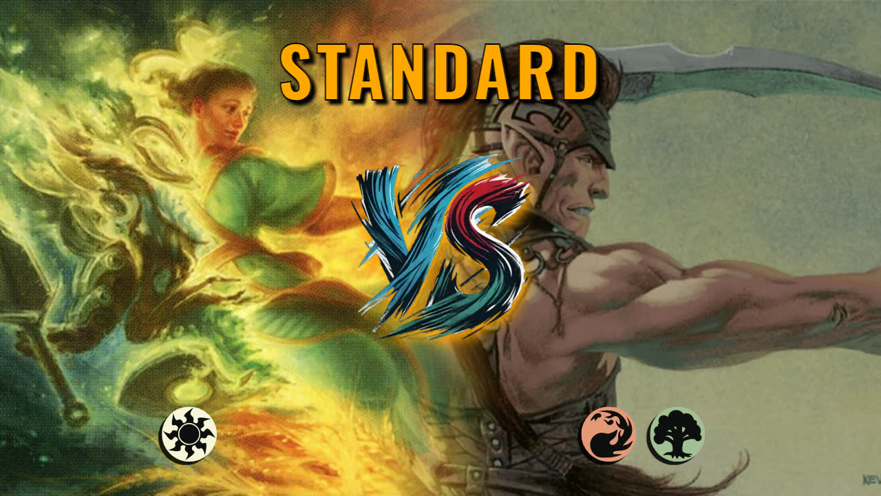 Watch MTG Arena Standard Video - Mono White Midrange by GBThundaII VS Gruul Midrange by julianwilkerson - 970491