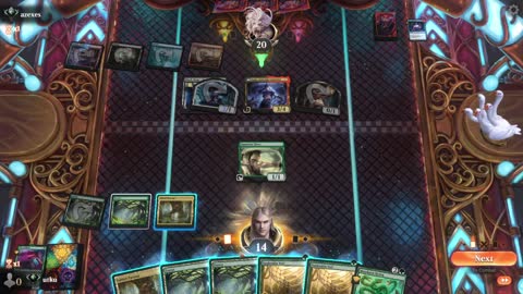 Watch MTG Arena Video Replay - Mono Green Aggro by utku VS Grixis Midrange by azexes - Standard Ranked