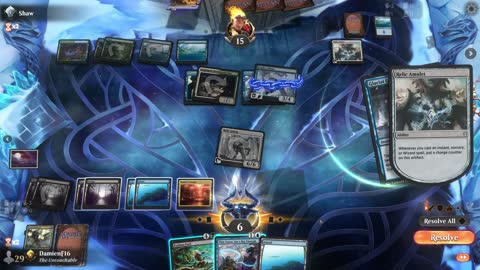 Watch MTG Arena Video Replay - Grixis Midrange by DamienF16 VS Simic Midrange by Shaw - Premier Draft