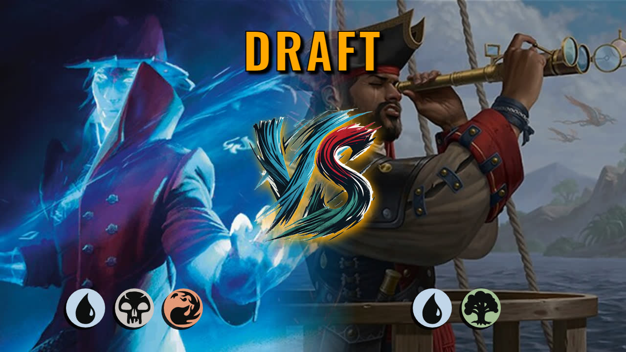 Watch MTG Arena Draft Video - Grixis Midrange by DamienF16 VS Simic Midrange by Shaw - 1222eb