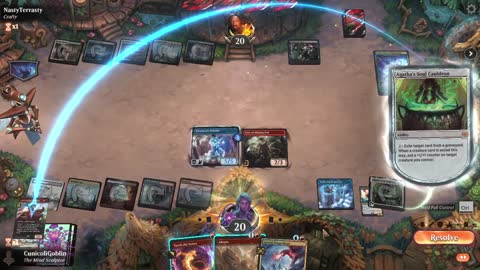 Watch MTG Arena Video Replay - Izzet Midrange by CunicoliGoblin VS Esper Aggro by NastyTerrasty - Standard Event