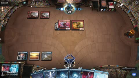 Watch MTG Arena Video Replay - Azorius Midrange by DamienF16 VS Mono Red Aggro by Sekken7 - Standard Tournament Match