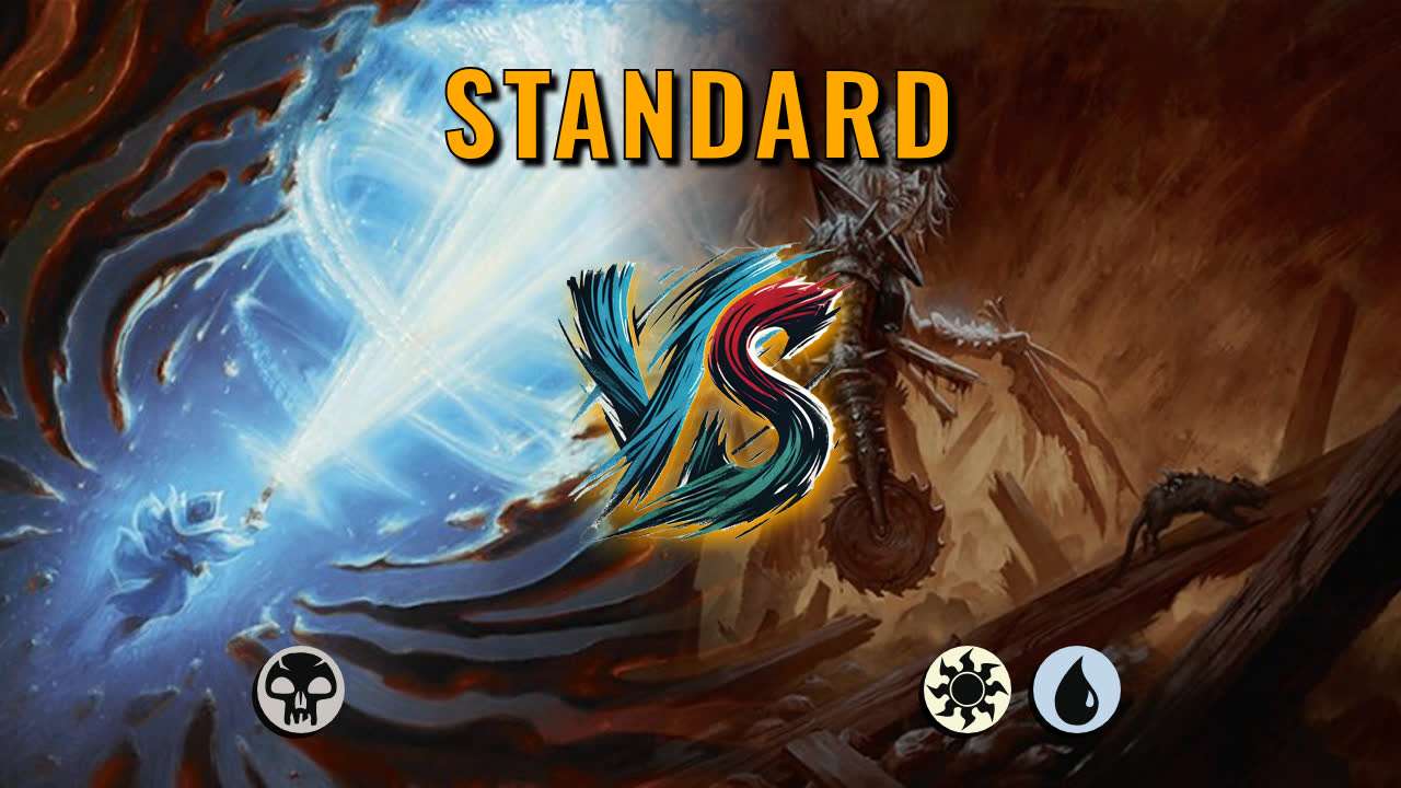 Watch MTG Arena Standard Video - Mono Black Midrange by Numbskull VS Azorius Midrange by Extra Medium - 49d5b4