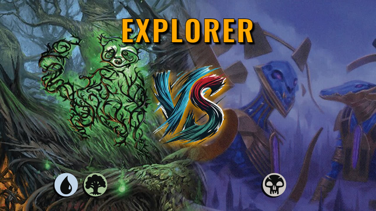 Watch MTG Arena Explorer Video - Simic Midrange by HamHocksMTG VS Mono Black Midrange by VillainJayMTG - c3311c