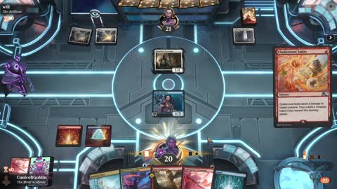 Watch MTG Arena Video Replay - Izzet Aggro by CunicoliGoblin VS Mono White Aggro by will - Alchemy Play