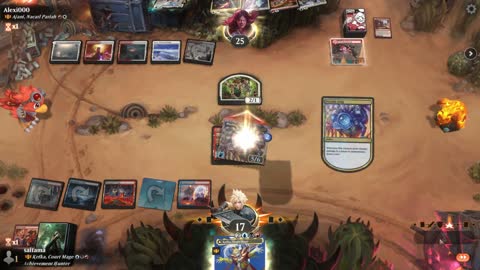 Watch MTG Arena Video Replay - Kefka, Court Mage by saitama VS Ajani, Nacatl Pariah by Alexi000 - Historic Brawl