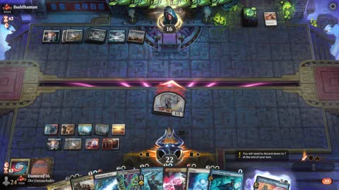 Watch MTG Arena Video Replay - Jeskai Control by DamienF16 VS Azorius Control by Buddhaman - Traditional Standard Ranked