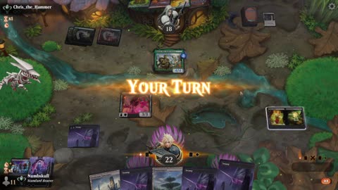 Watch MTG Arena Video Replay - Mono Black Aggro by Numbskull VS Gruul Aggro by Chris_the_Hammer - Traditional Standard Ranked