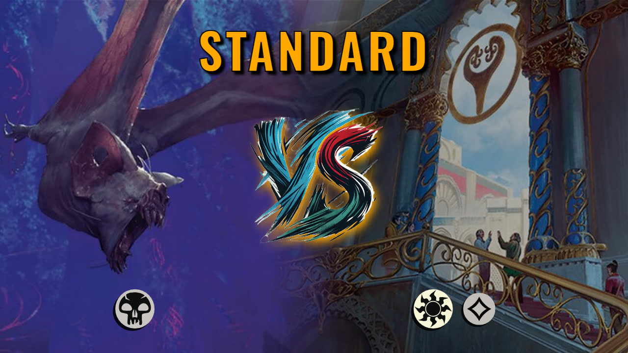 Watch MTG Arena Standard Video - Mono Black Midrange by molituselgran VS Mono White Midrange by oze4 - 0614f6